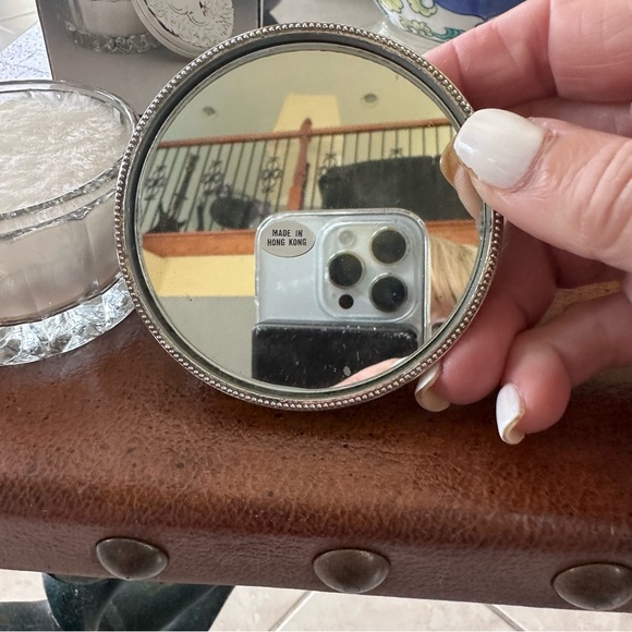 Elegant Silver plated vintage powder box - Picture 4 of 10